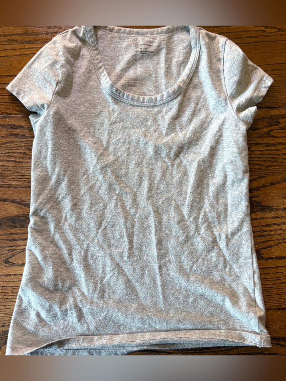 Light Gray Basic Short-Sleeve Tee